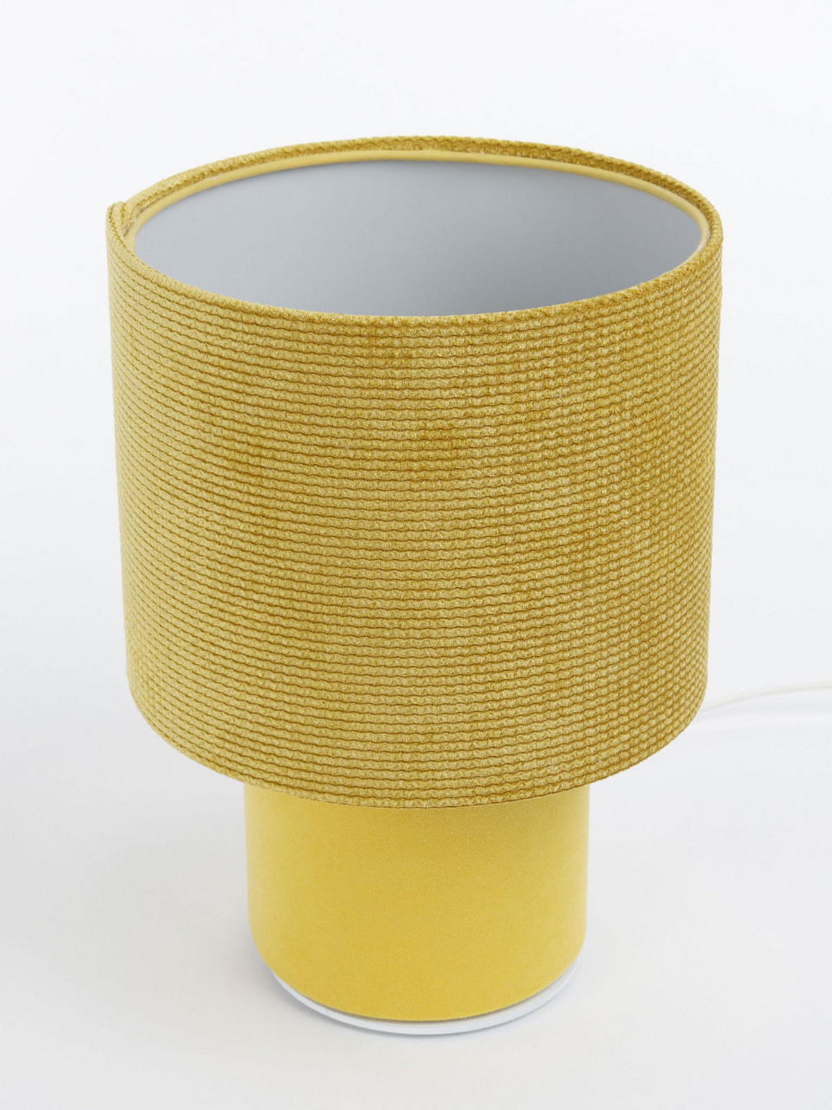 TISCHLAMPE Gelb 20/17 cm - Gelb, Kunststoff (17/0.7/17cm) - ONZENO