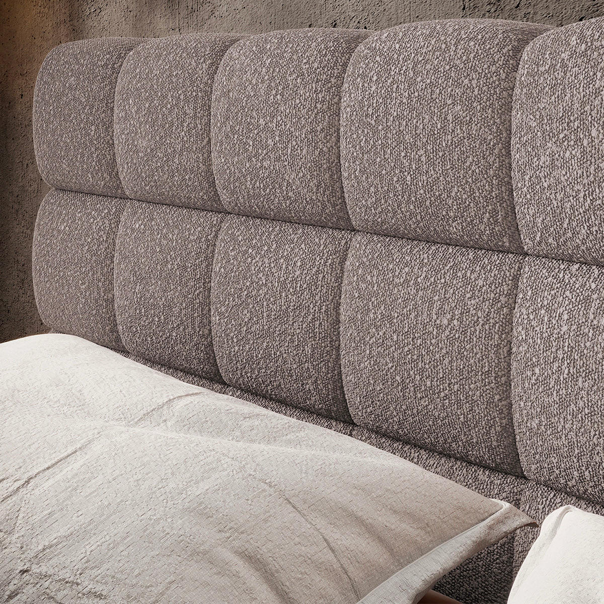 BOXBETT 160/200 Ezio Hellgrau - Grau, Holz (160/200cm) - Petits-meubles