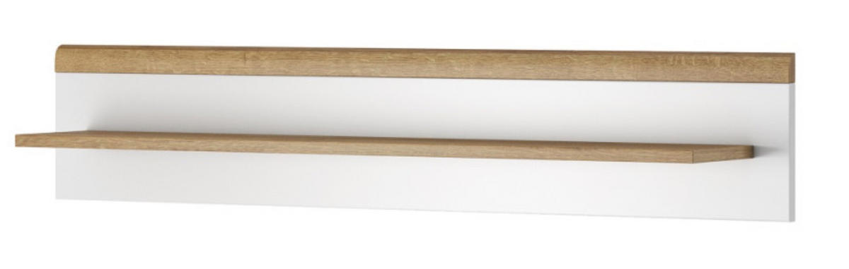 MÖBELWAND Weiß DRIMO Skandinavischer Stil LED Beleuchtung - Multicolor, Holzwerkstoff (300/197/40cm) - Sepro Meble