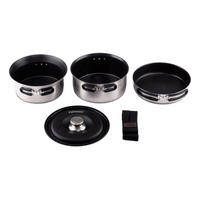 PFANNENSET Silber 50/30/20 cm DIMEGOS22 - Silberfarben, Metall - PETROMAX 