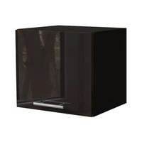 KLAPPHÄNGESCHRANK Essen W4B/40 Schwarz Hochglanz / Schwarz Matt 40 / 32,5 / 36cm - Schwarz Hochglanz/Schwarz, Holz/Holzwerkstoff (40/36/32.5cm) - Feldmann-Wohnen