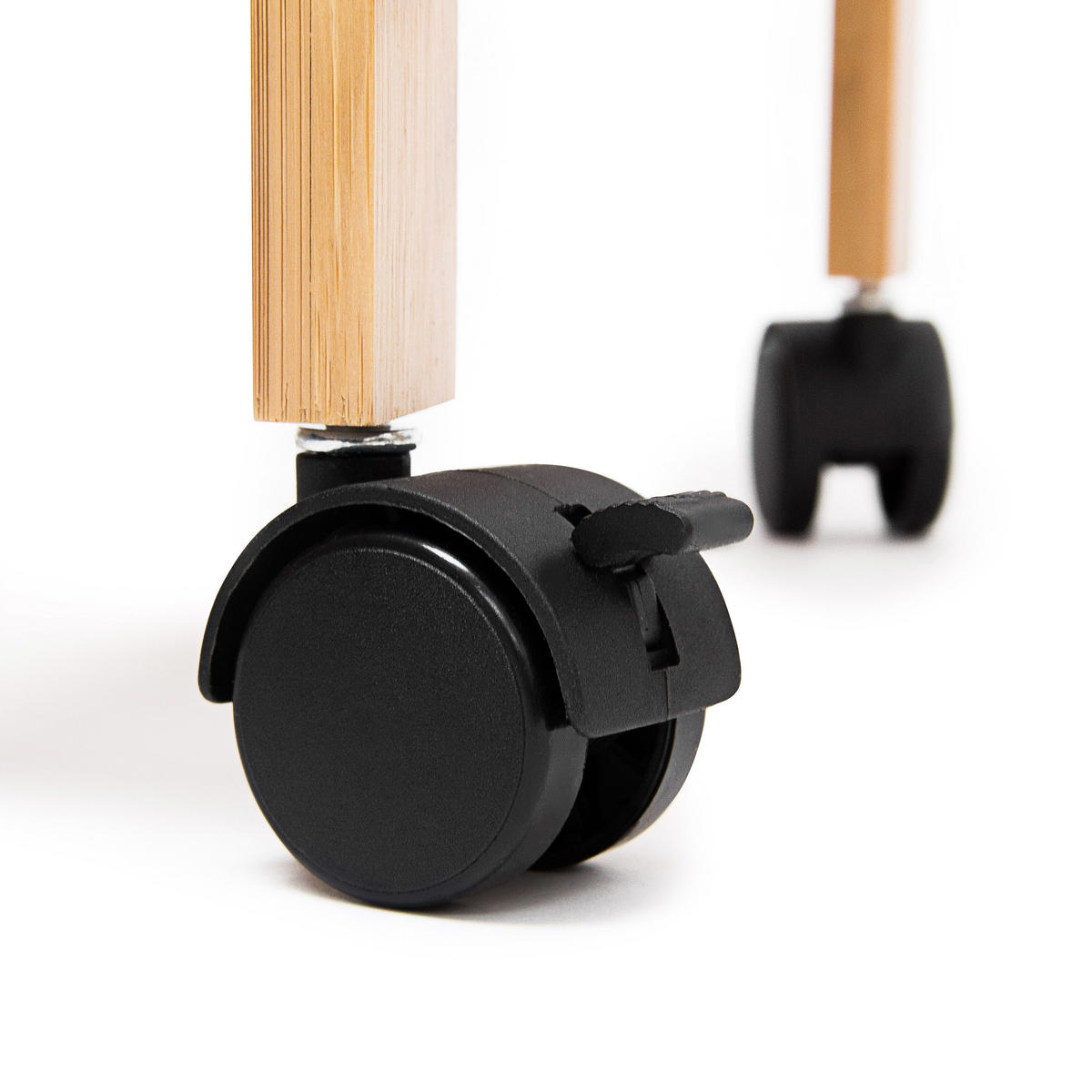 KÜCHENROLLWAGEN - Hellbraun, Holz/Kunststoff (37/80/37cm) - Relaxdays