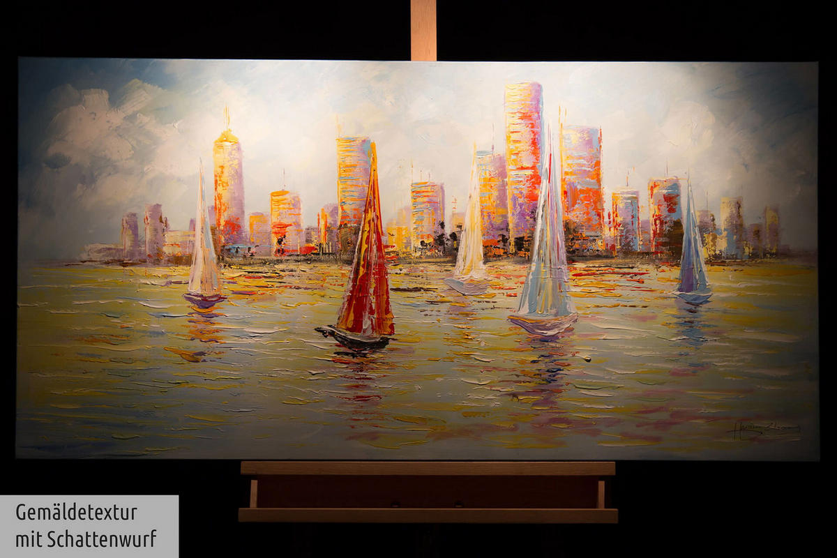 ÖLGEMÄLDE 120/60 cm - Multicolor, Holz/Textil (1.6/60cm) - KUNSTLOFT