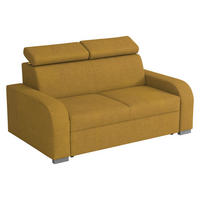 SOFA Oslo 2 - Gelb/Silberfarben, Holz/Kunststoff (170/85/100cm) - MIRJAN24