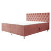 BOXBETT Chester 2 - Silberfarben/Bronzefarben, Holz/Textil (160/200cm) - MIRJAN24