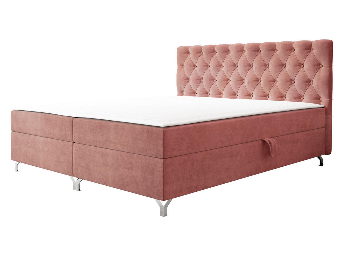 BOXBETT Chester 2 - Silberfarben/Bronzefarben, Holz/Textil (200/200cm) - MIRJAN24