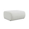 POUF Strukturstoff Stoff Beige - Beige/Schwarz, Kunststoff/Textil (94/40/89cm) - Makamii