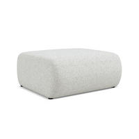 POUF Strukturstoff Stoff Beige - Beige/Schwarz, Kunststoff/Textil (94/40/89cm) - Makamii
