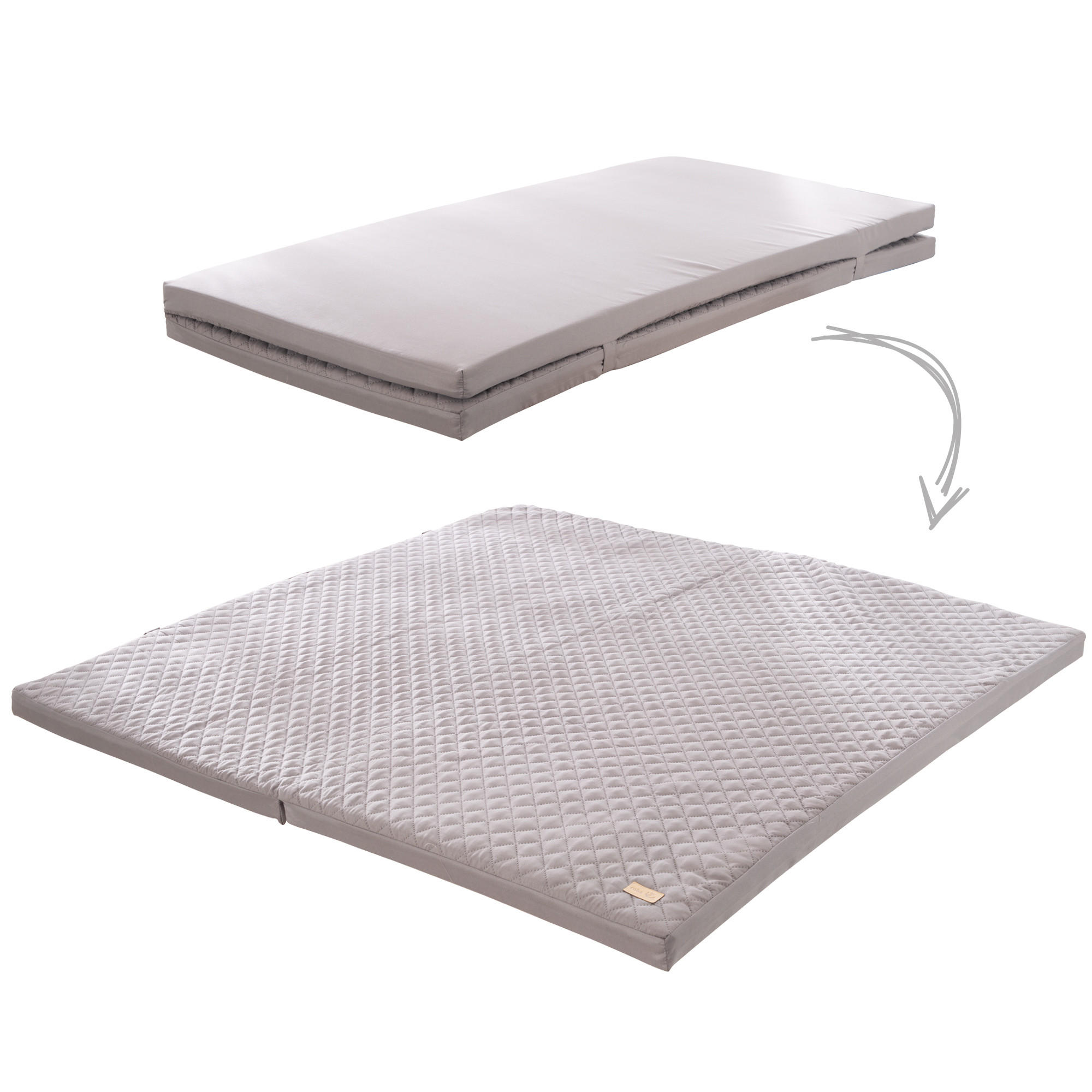 KRABBELMATRATZE Air Balance EASY 60 x 120 cm - Anthrazit, Textil (120/120cm) - Roba
