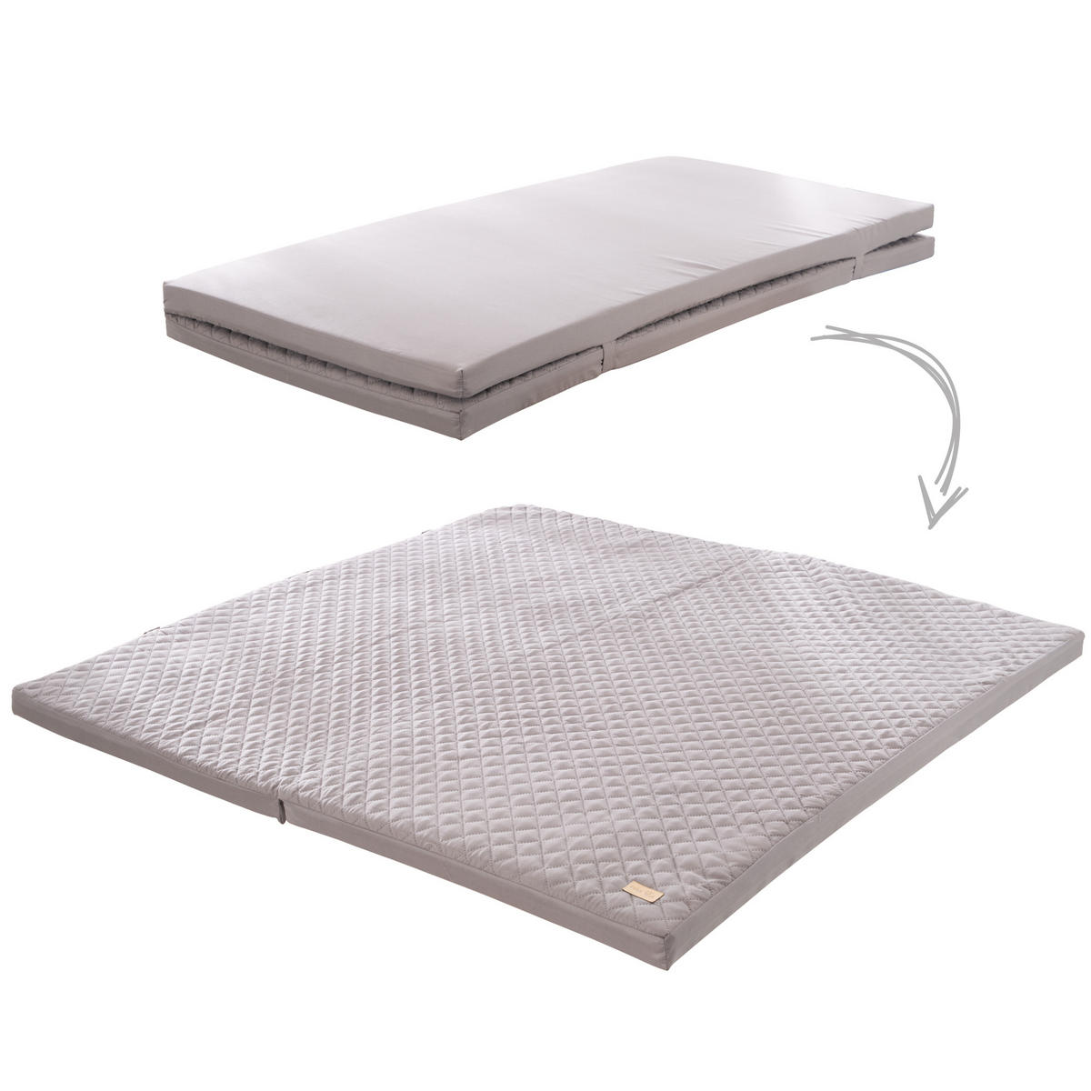 KRABBELMATRATZE Air Balance EASY 60 x 120 cm - Anthrazit, Textil (120/120cm) - Roba