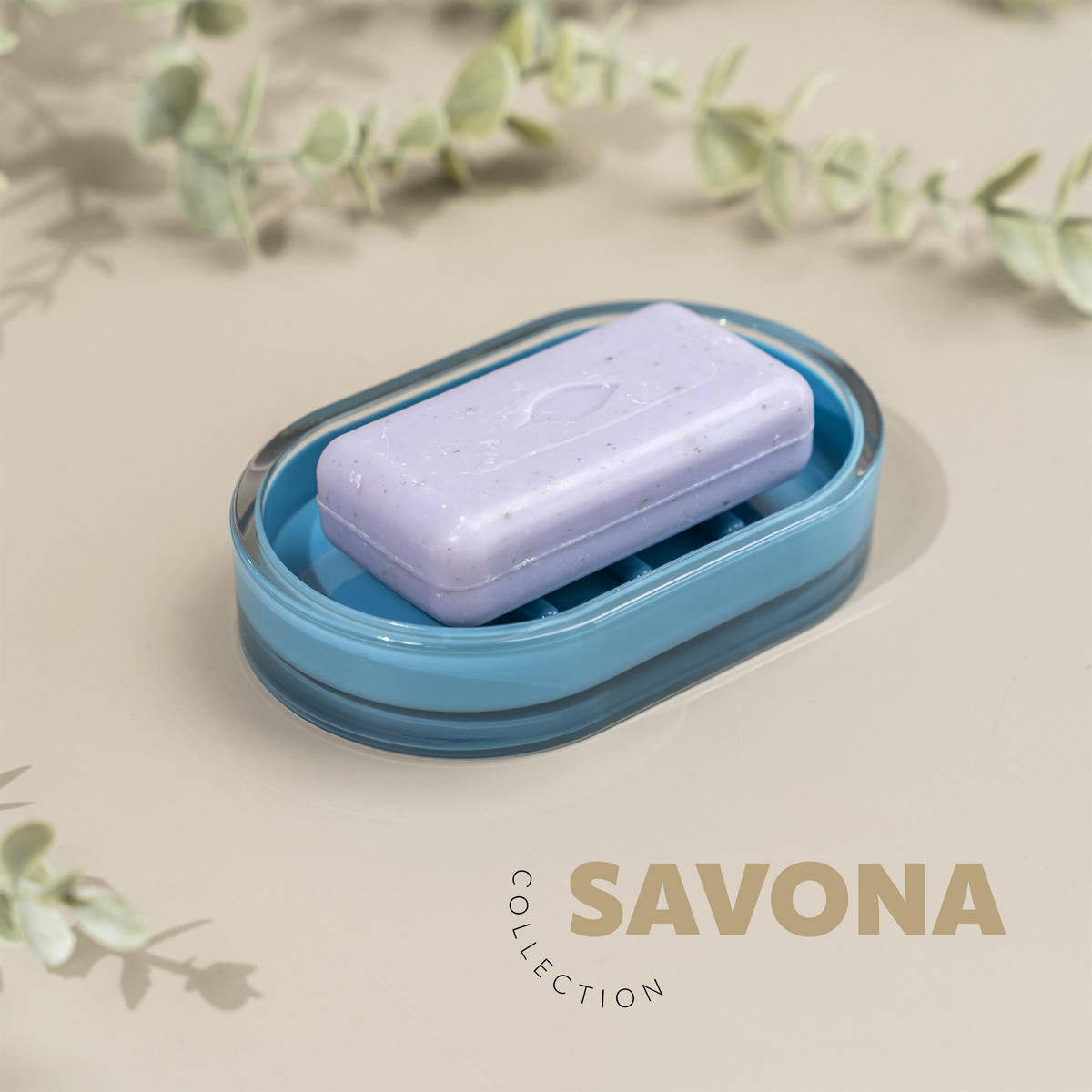 SEIFENSCHALE SAVONA, blau - Blau, Kunststoff (13/2.5/8.2cm) - bremermann