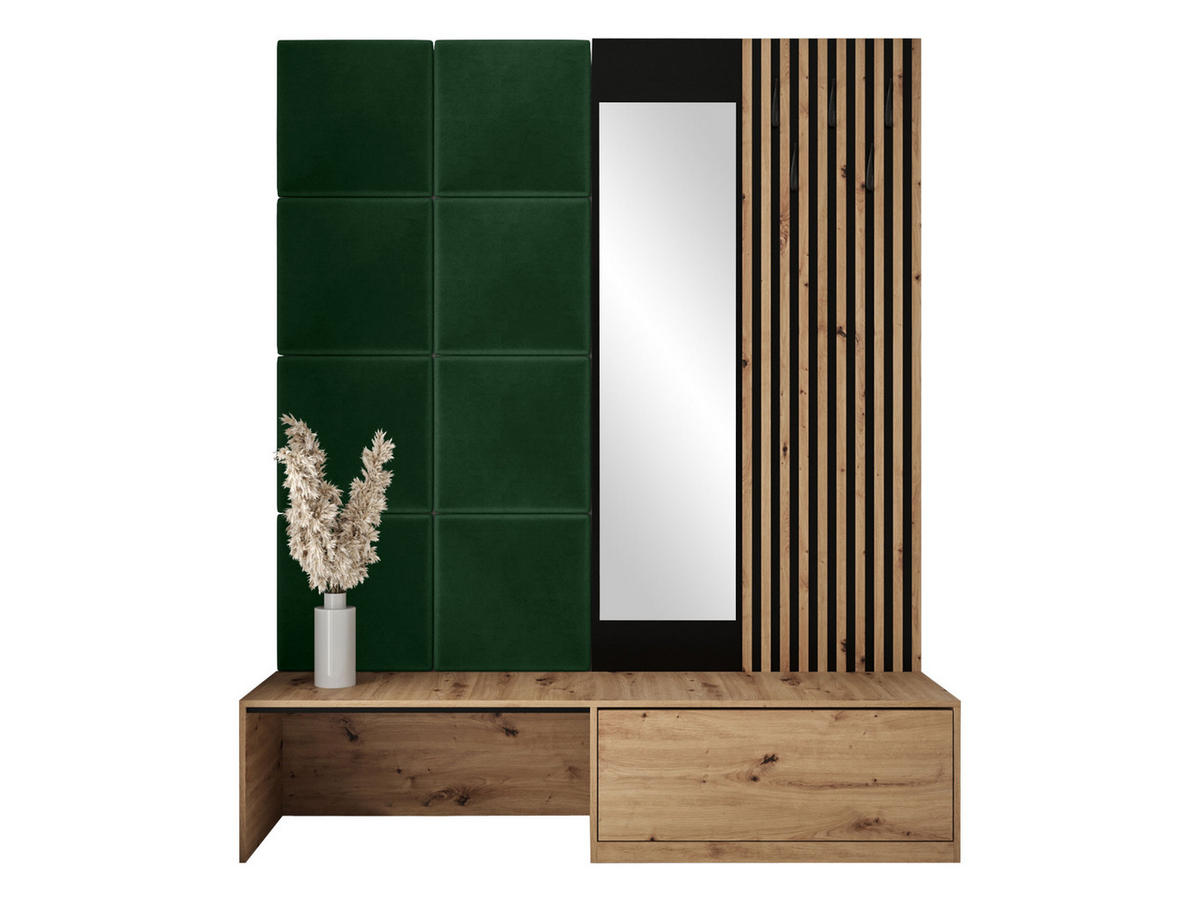 GARDEROBE Premium - Braun/Grün, Holzwerkstoff (172/205/42cm) - MIRJAN24
