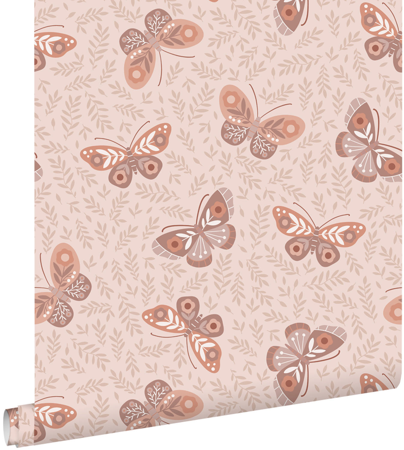 TAPETE Schmetterlinge 50 x 900 cm - Pink, Papier (50/0.1cm) - ESTAhome