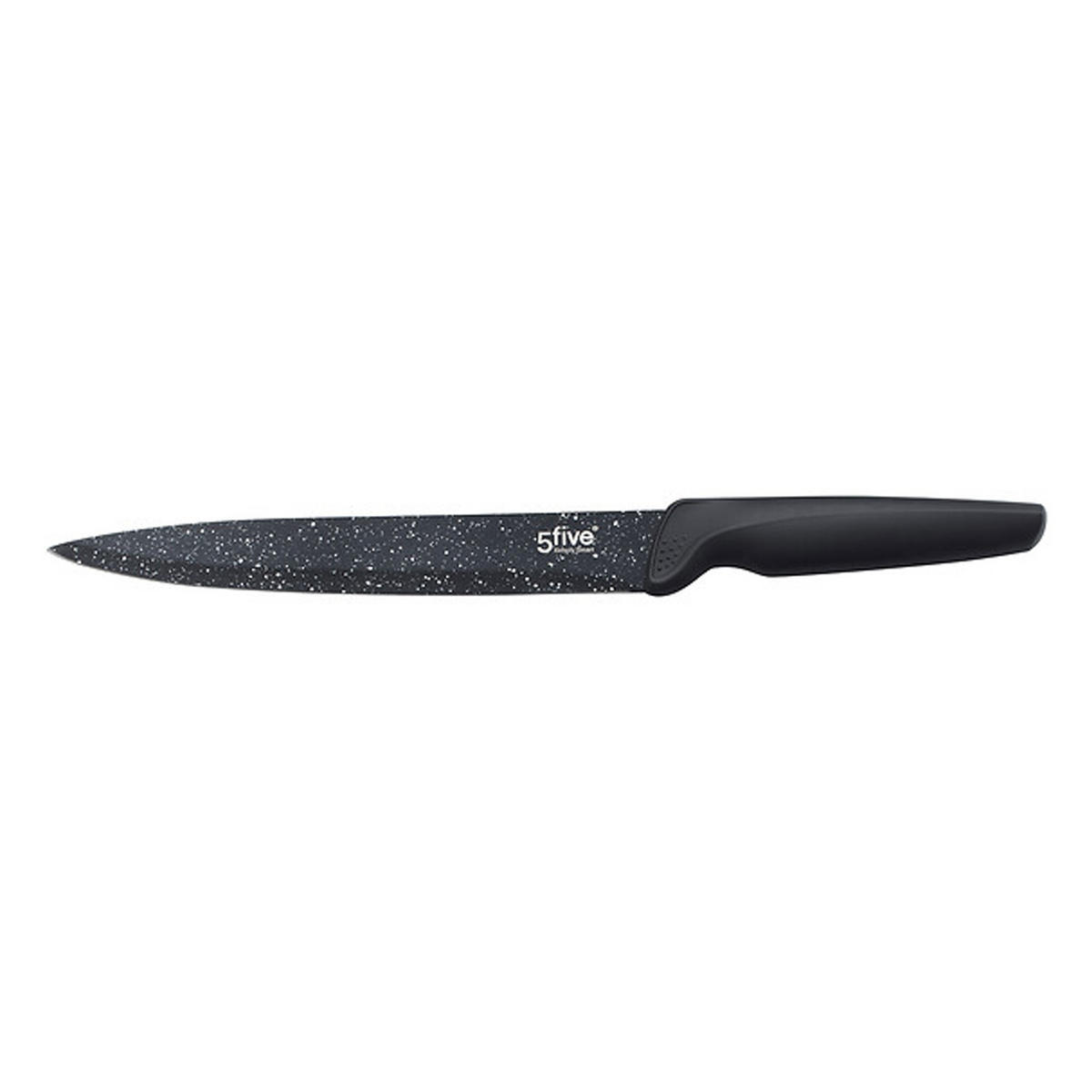 MESSERSET Caractere 5-tlg. mit Schäler, Edelstahl, Kunststoff, Keramik, Schwarz - Schwarz, Metall - 5five Simply Smart