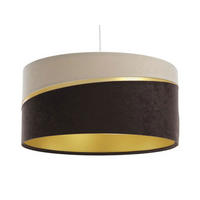 HÄNGELEUCHTE Beige 50/25 cm - Beige/Braun, Kunststoff (50/0.4/25cm) - ONZENO