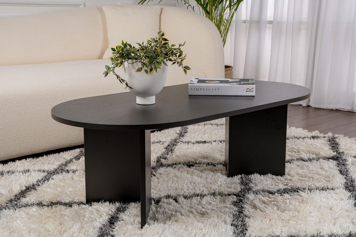 COUCHTISCH sable Schwarz - Schwarz, Holz (119/60/40cm) - Habitat Garten