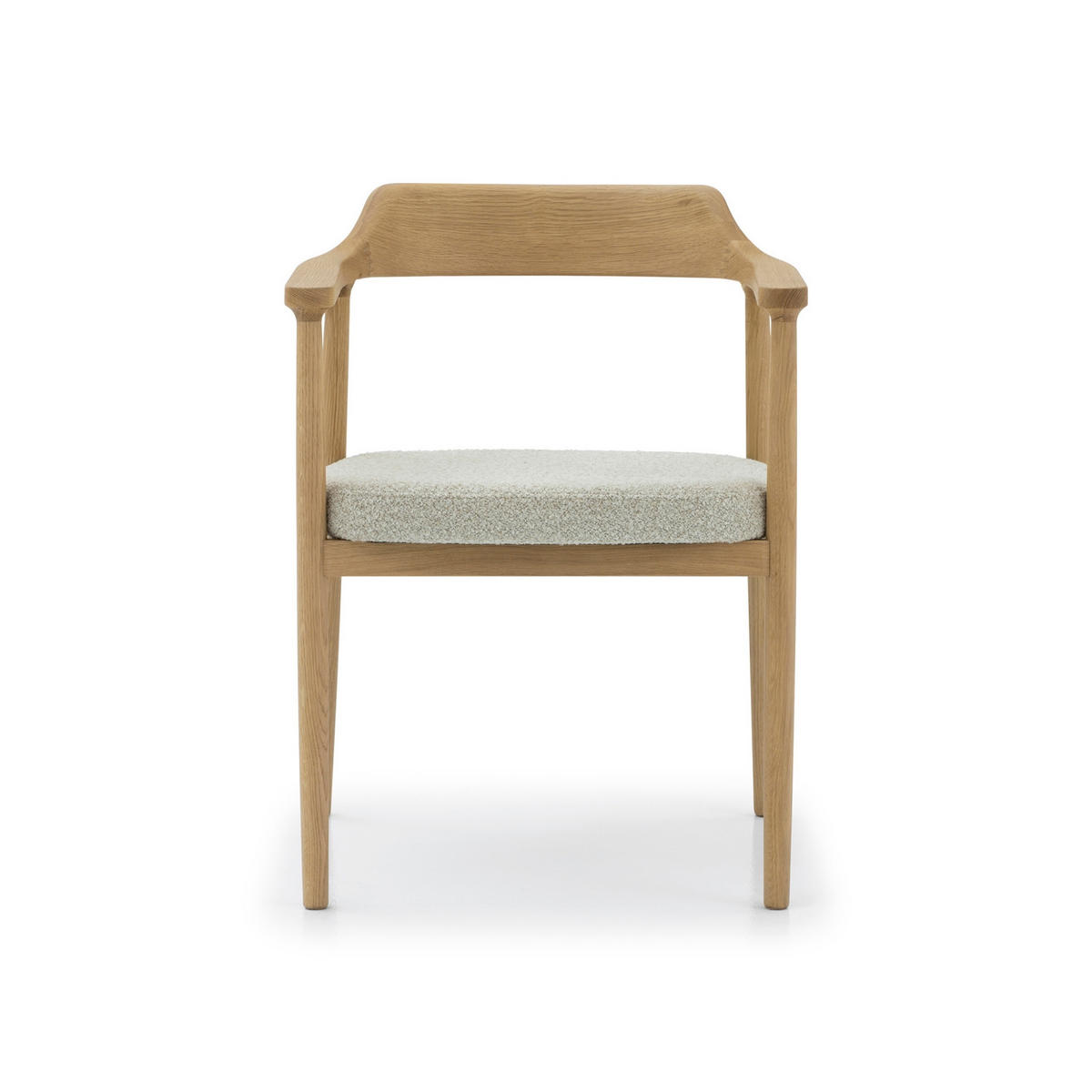 ESSZIMMERSTUHL Bergen beiger Sitz - Beige, Holz (58/77/59cm) - WOODEK