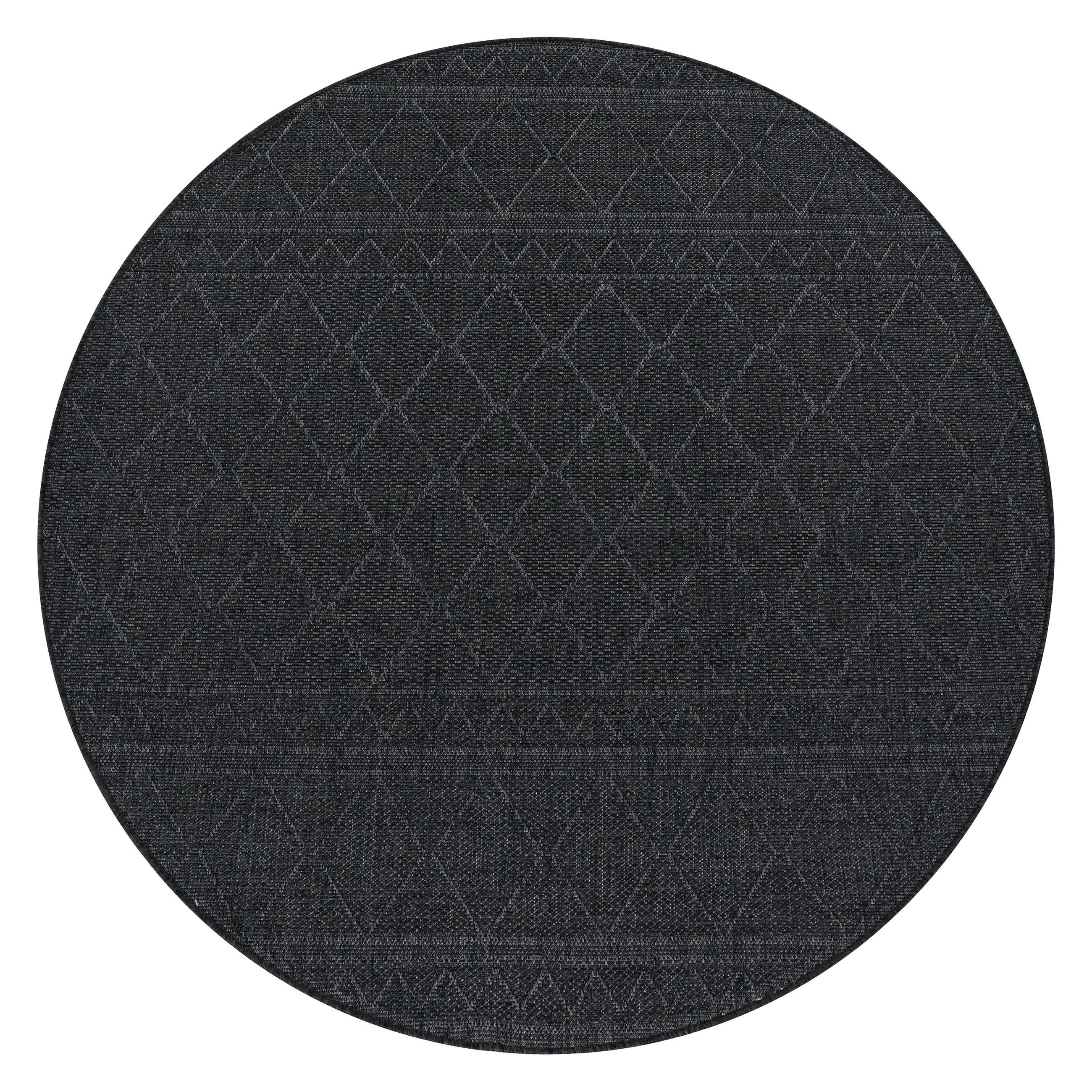 OUTDOORTEPPICH 200/200 cm Vermont 191 - Anthrazit, Textil (200/200cm) - Paco Home