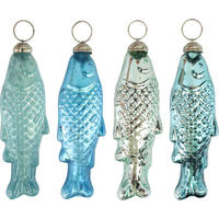GLASSCHMUCK Fisch 13 cm - Blau, Glas (4/13/2.5cm) - FURNARO