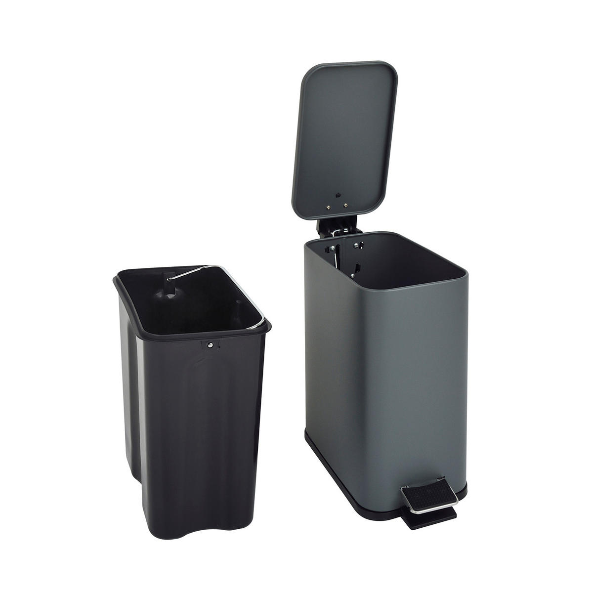 MÜLLEIMER ST5 5L Grau - Grau, Metall (14/28/29cm) - SVITA