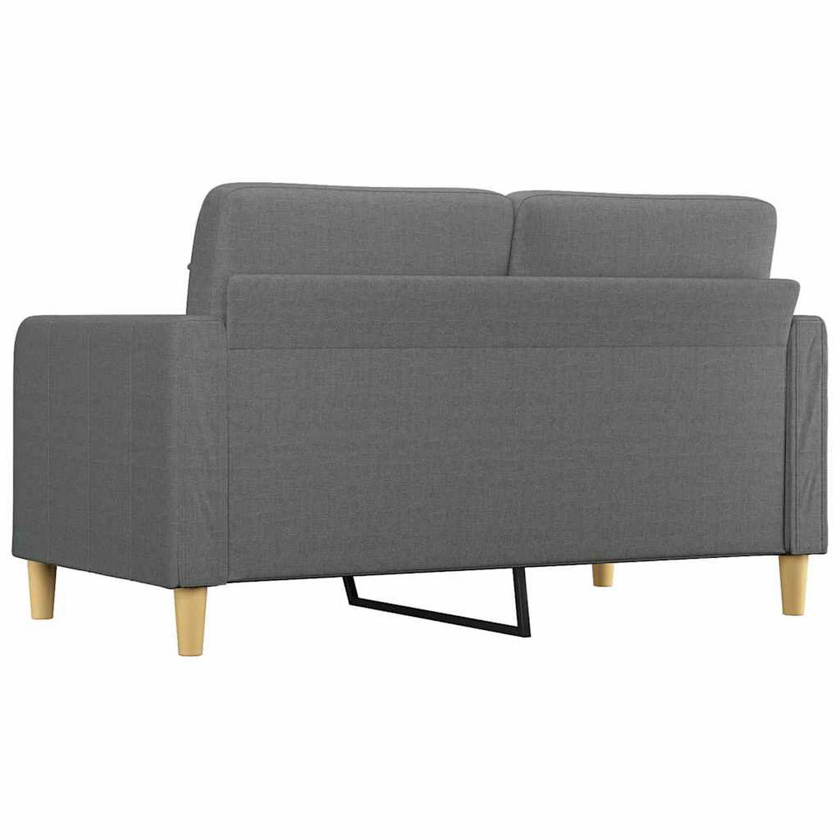 2-SITZER-SOFA Martin - Dunkelgrau, Textil (158/80/77cm) - Nettlife