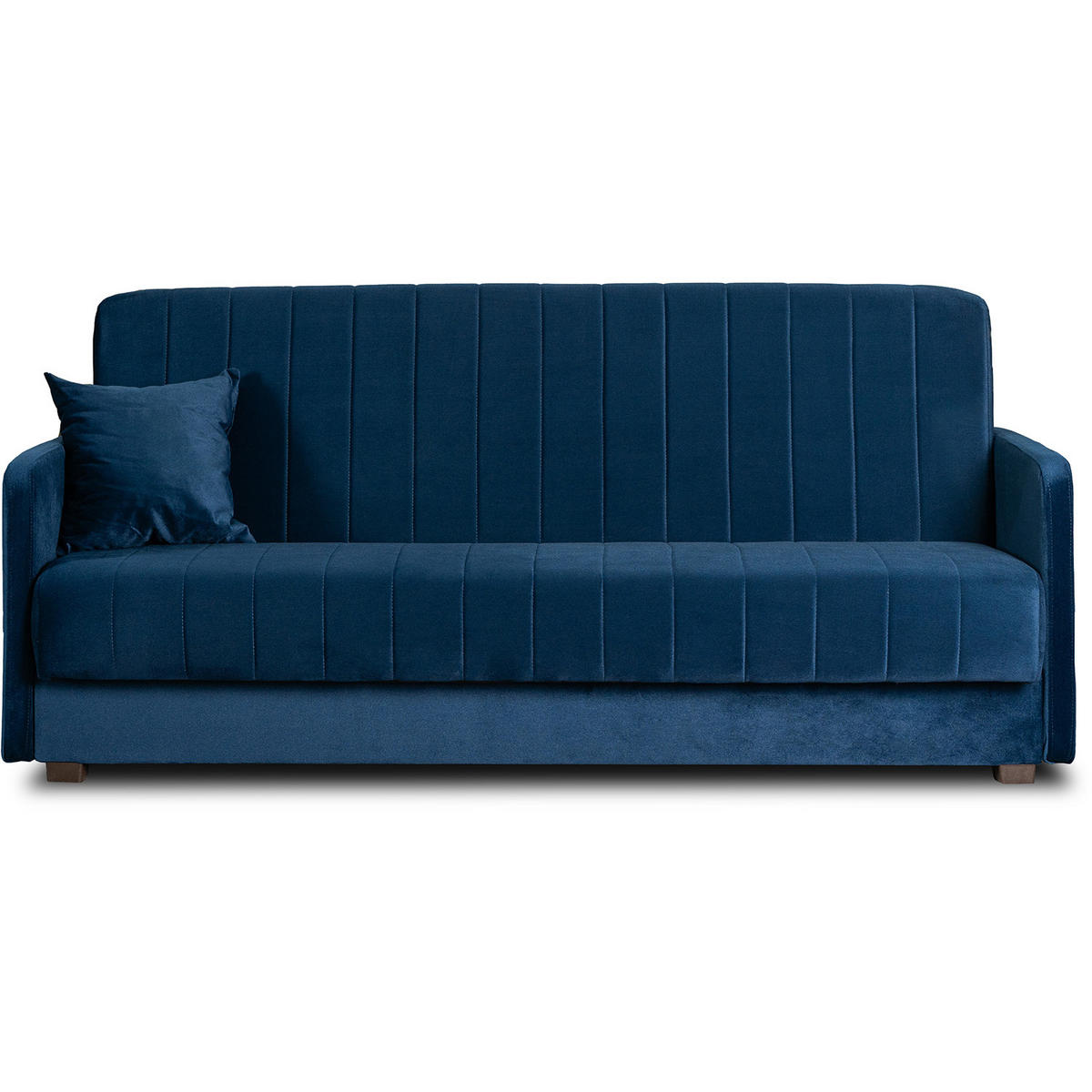 SCHLAFSOFA PORTO Samtstoff Marineblau - Blau, Holz/Textil (198/88/86cm) - makarowski meble