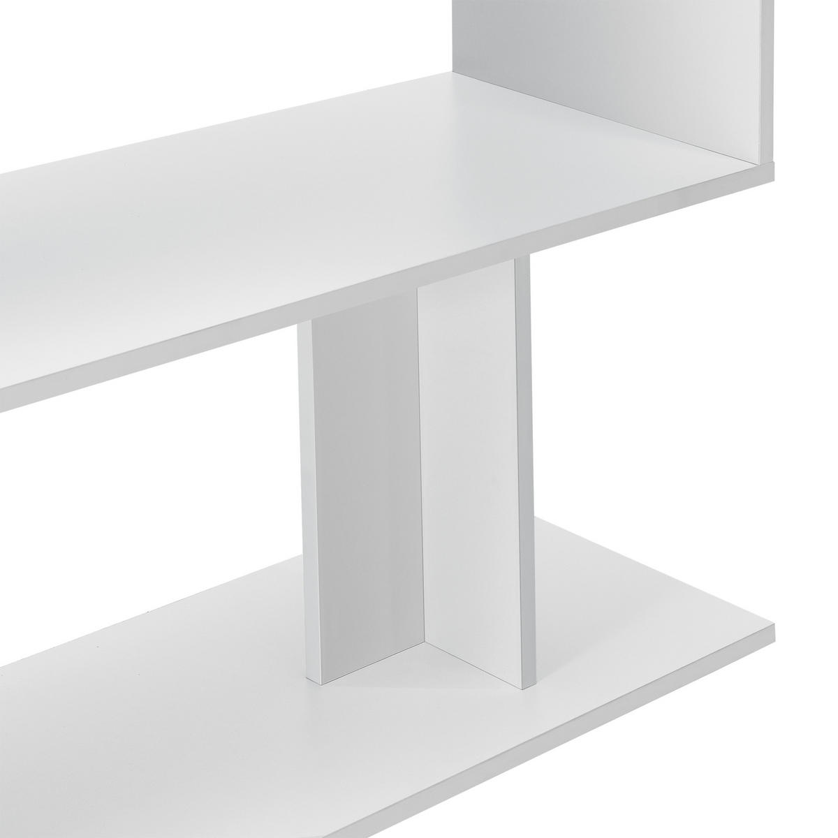 SCHREIBTISCH Arendal - Weiß, Holzwerkstoff (50/120/76.5cm) - [en.casa]