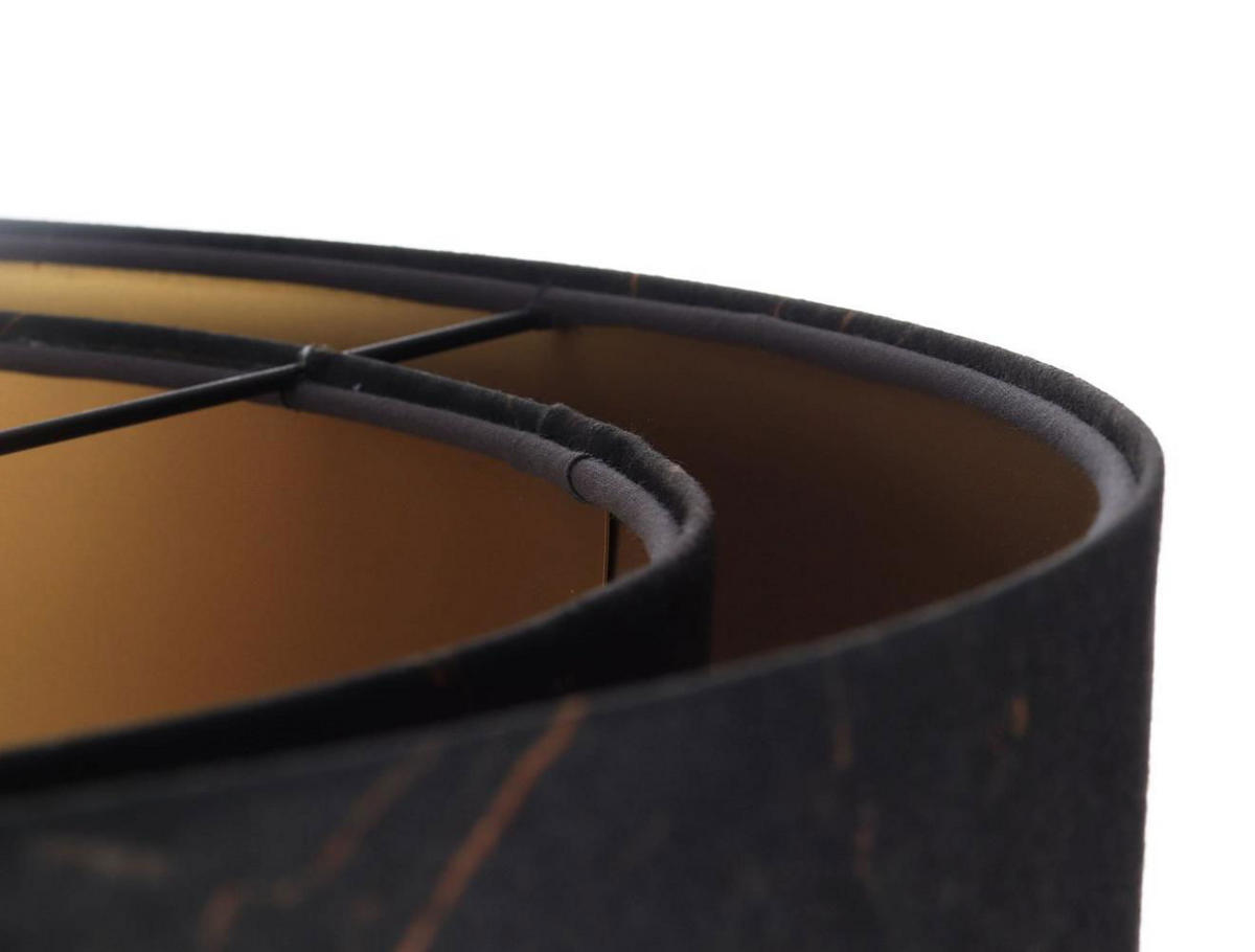 HÄNGELEUCHTE Schwarz 50/23 cm - Schwarz, Kunststoff (50/1/23cm) - ONZENO