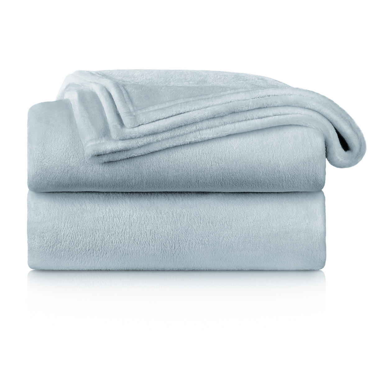 KUSCHELDECKE Anton 150/200 cm, Hellblau - Hellblau, Textil (150/200cm) - Blumtal
