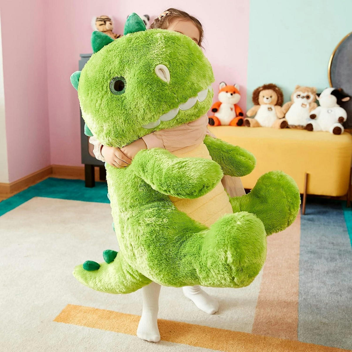 STOFFTIER Dinosaurier 60 cm - Grün, Textil (38/60cm)
