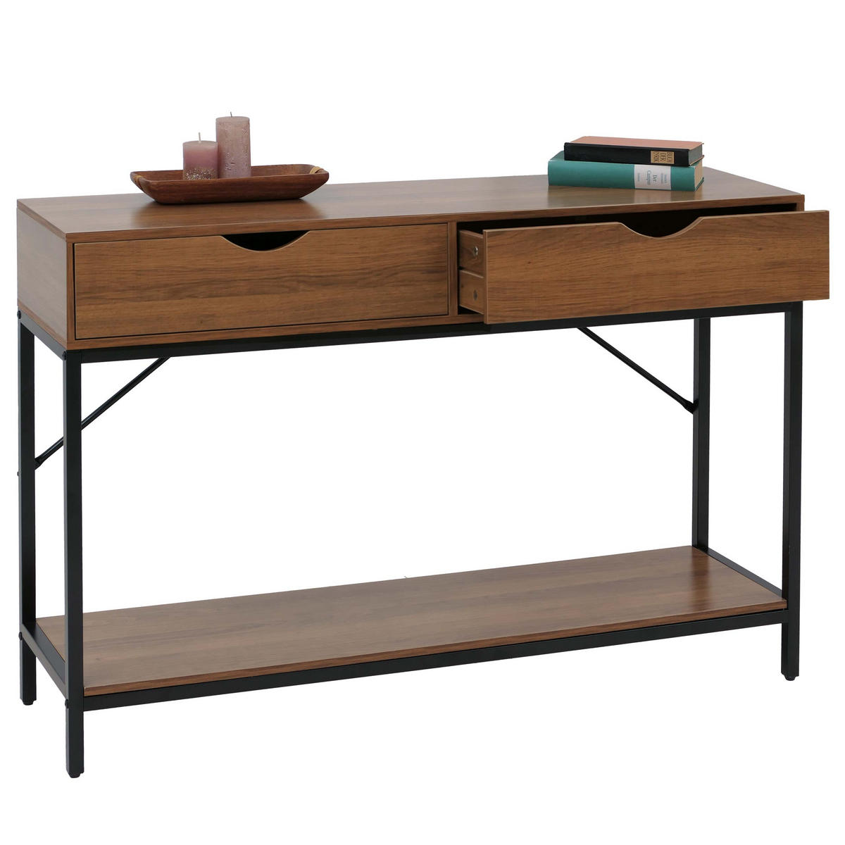 KONSOLENTISCH rechteck Braun - Braun, Holzwerkstoff (30/109/76cm) - MCW