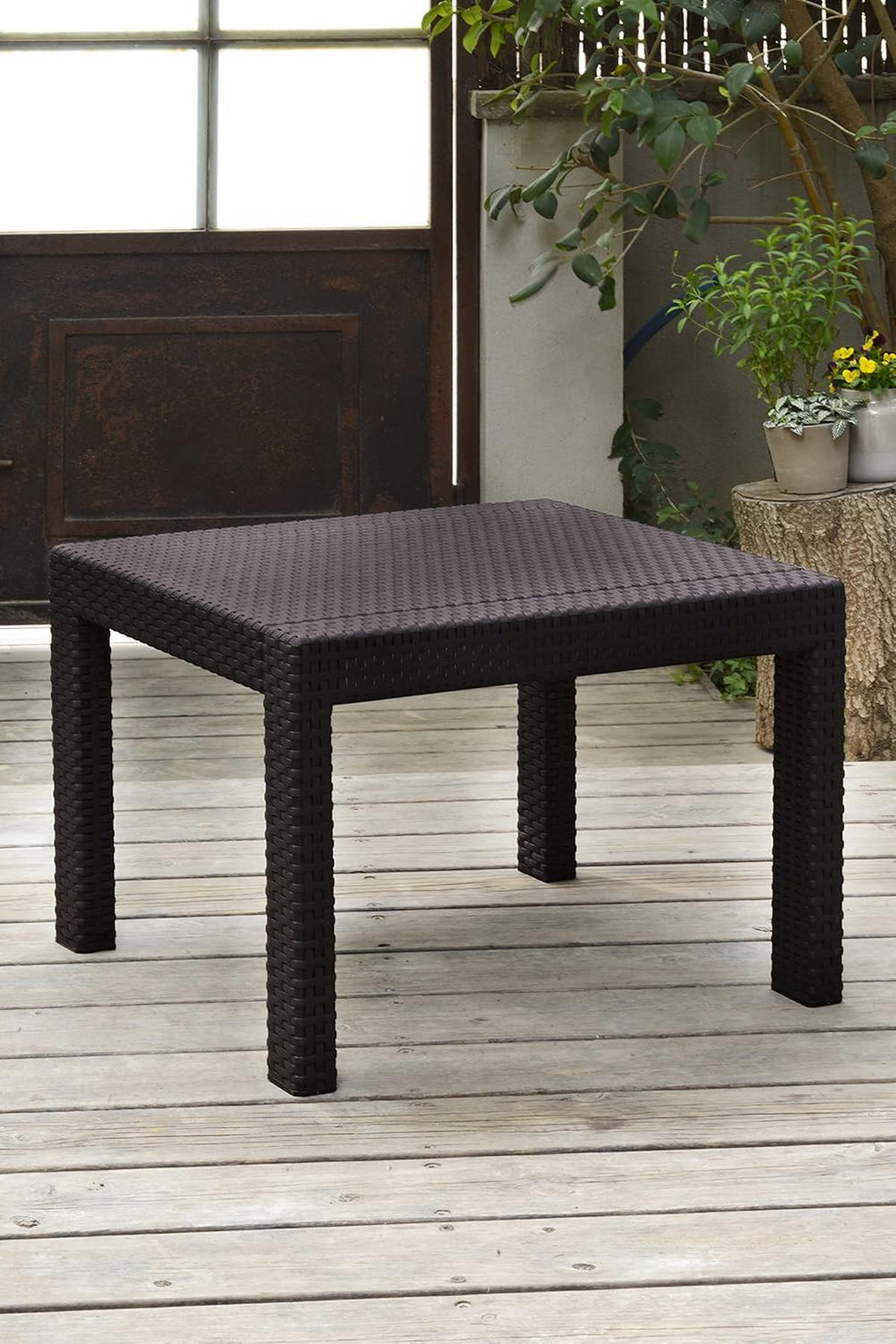 GARTENTISCH Victoria - Braun, Kunststoff (59/59/43cm) - Keter