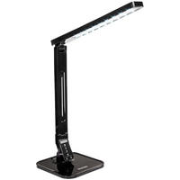 SCHREIBTISCHLAMPE ,inklusive USB-Anschluss,schwarz - Schwarz, Kunststoff (46/2.1/18cm) - tectake