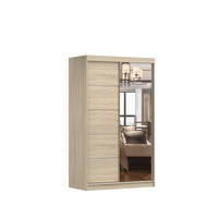 SCHIEBETÜRENSCHRANK - NOAH 05 Sonoma - Sonoma Eiche, Holzwerkstoff/Metall (120/200/61cm) - Möblo