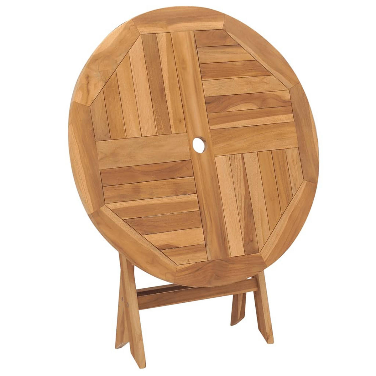 GARTENTISCH Tischold 85/76/85 cm - Hellbraun, Naturmaterialien (85/85/76cm) - ZMH