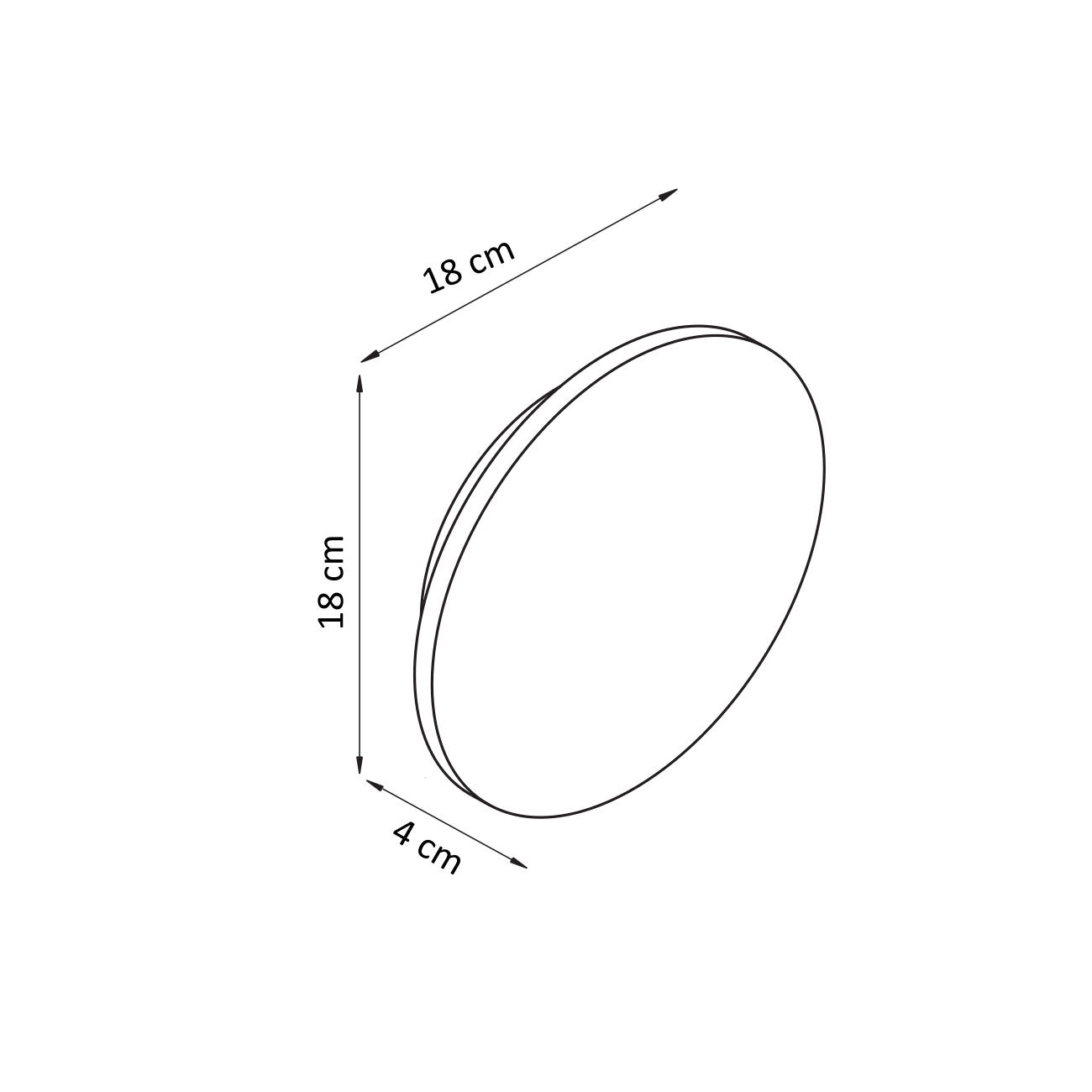 WANDLEUCHTE Lunar, Weiß, 18cm, Dimmbar - Weiß, Metall (18/18/18cm) - KOSILUM