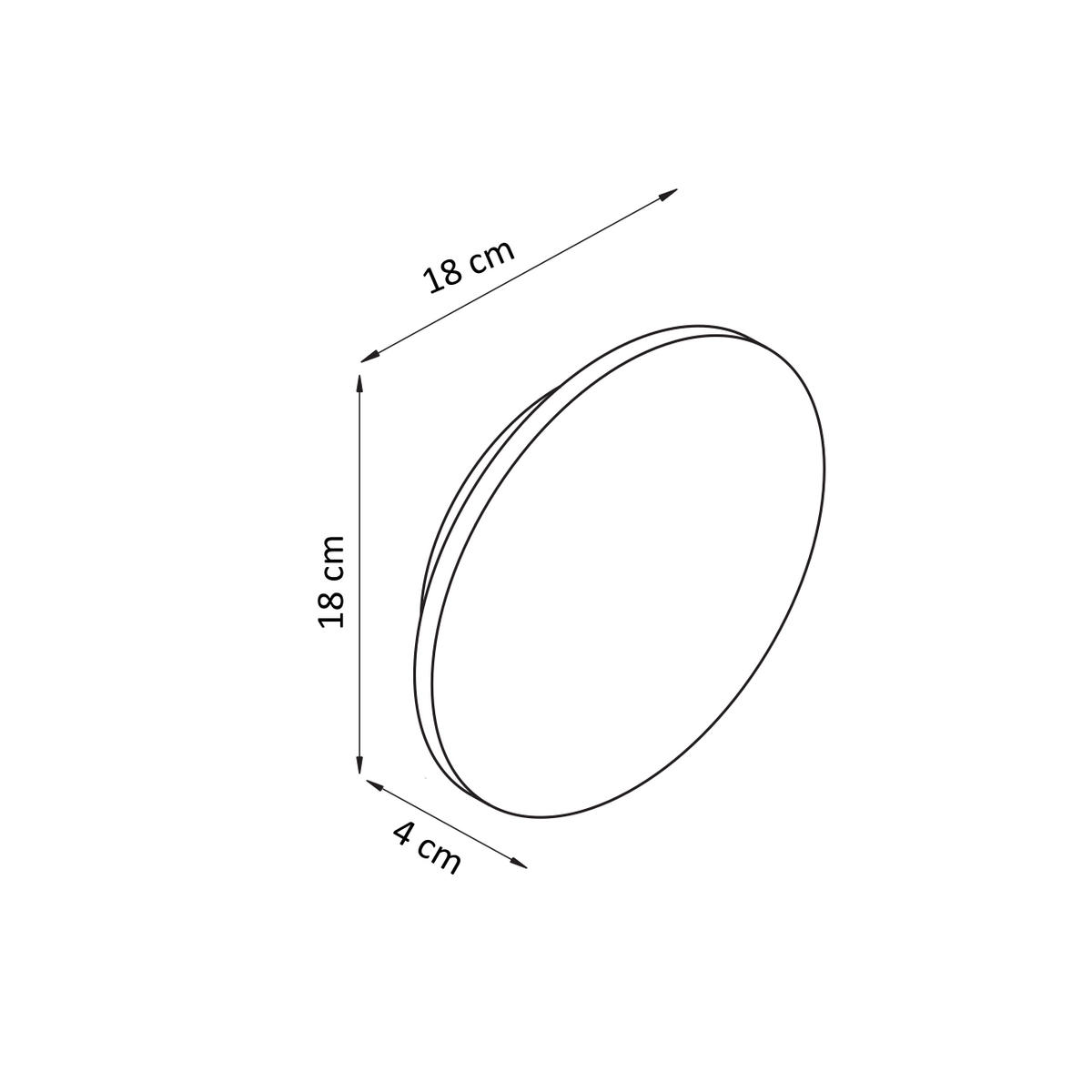 WANDLEUCHTE Lunar, Weiß, 18cm, Dimmbar - Weiß, Metall (18/18/18cm) - KOSILUM
