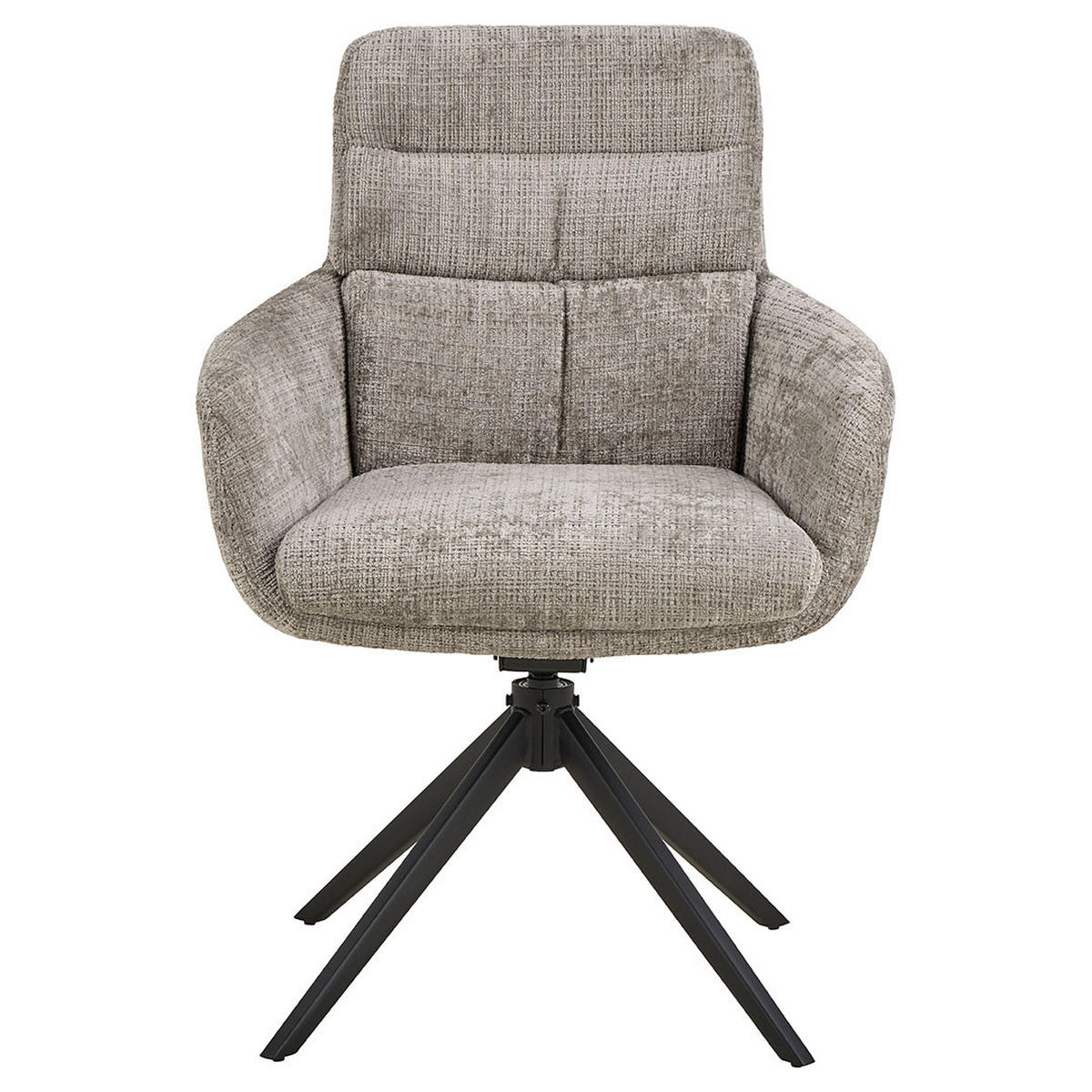 ESSZIMMERSTUHL, Roger, Grau, Stoff, 62 x 67 x 90 cm - Grau, Textil/Metall (62/90/67cm) - ebuy24