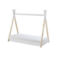 HAUSBETT TIPI Weiß 85x146x131 cm - Weiß, Holz - FURNLUX