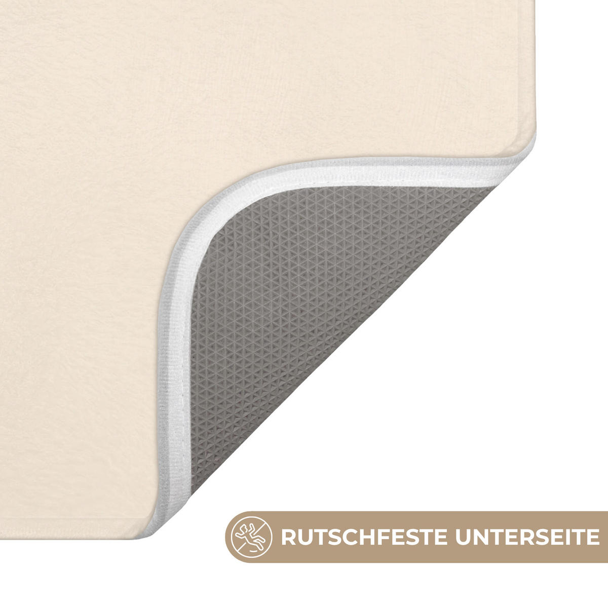 BADEMATTE Wale - Spritzer - Kreis - Dunkelblau 80x50 cm - Dunkelblau, Kunststoff/Textil (80/50cm)