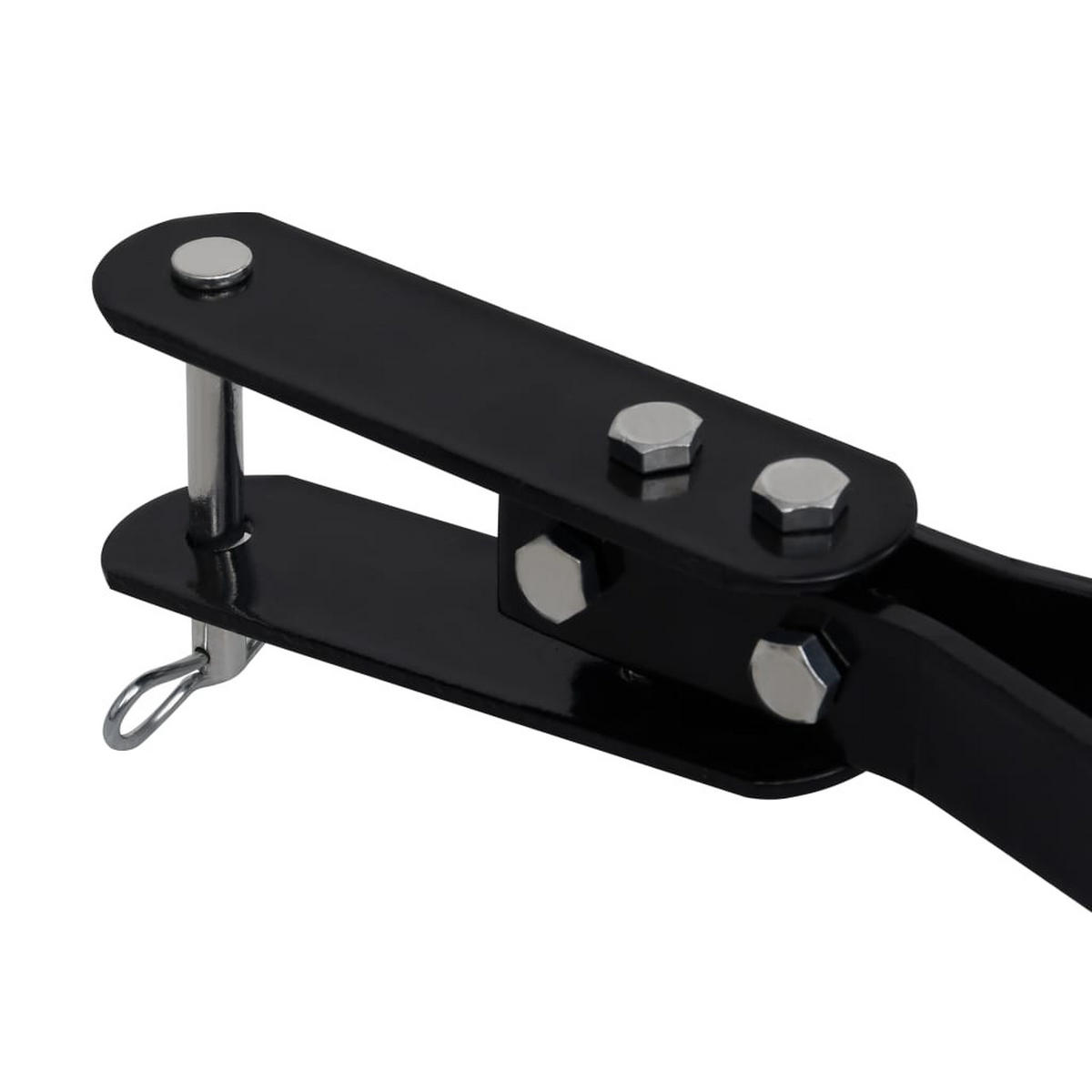 VERTIKUTIERER für Aufsitzmäher 102/85/37 cm - Schwarz, Metall (85/37/102cm) - vidaXL