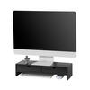 MONITORSTÄNDER Schwarz - Schwarz, Holzwerkstoff (18/47/11cm) - SoBuy