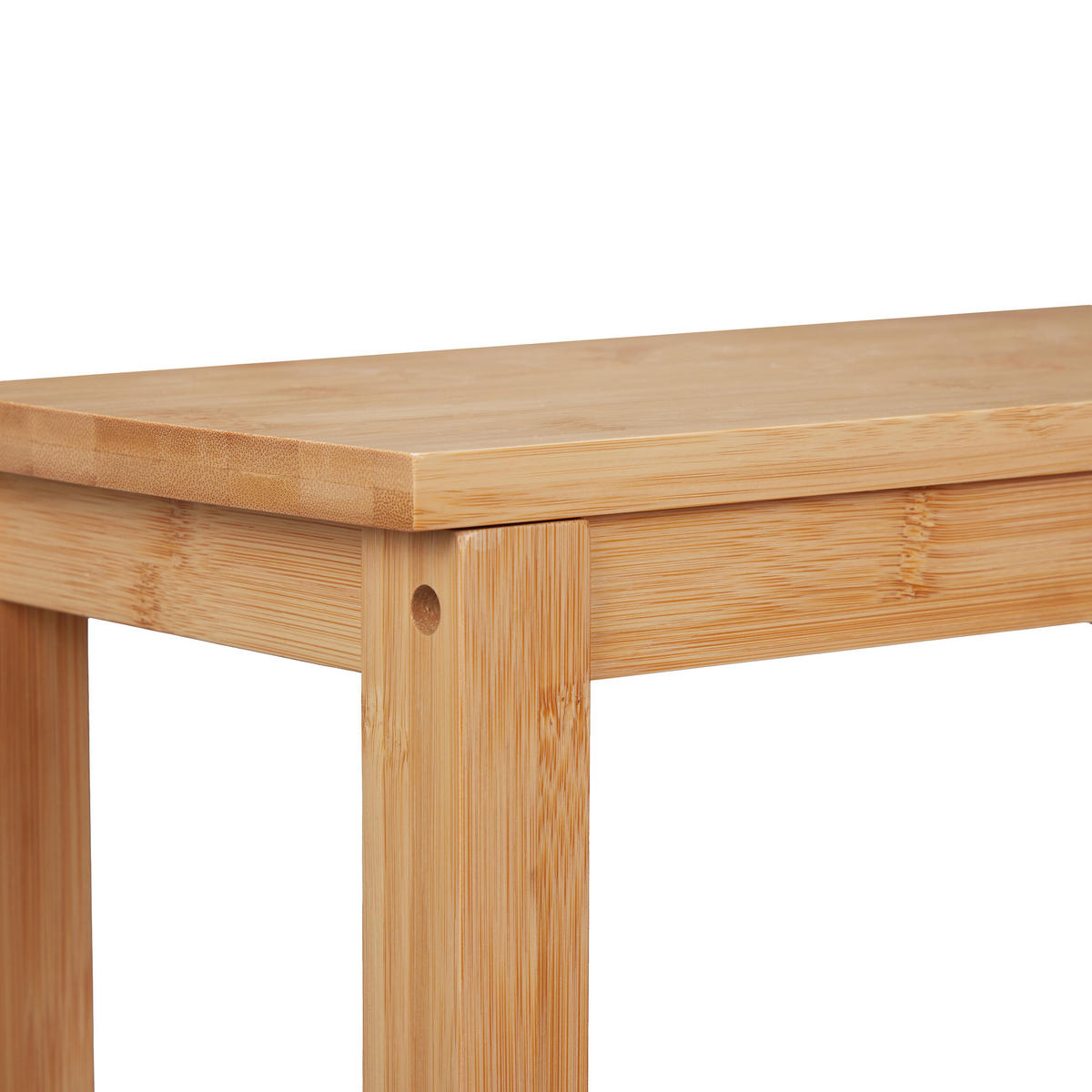 TRITTHOCKER - Hellbraun, Holz (40/40/40.5cm) - Relaxdays