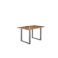 ESSTISCH LUBIN - Beige/Silberfarben, Holz/Metall (90/180/77cm) - SAM