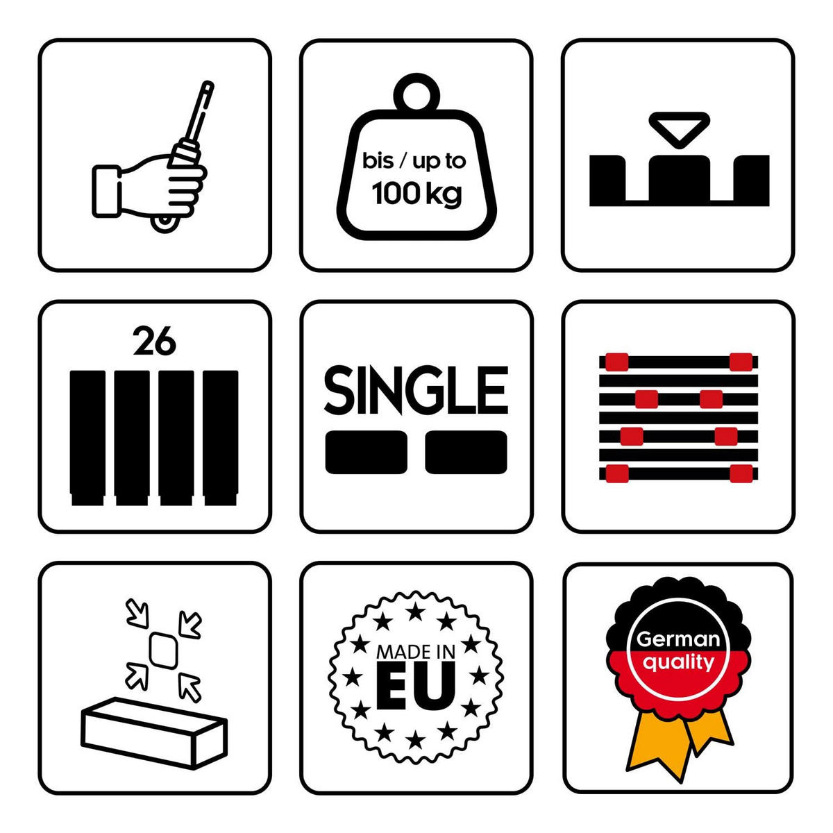 LATTENROST K 140x200 cm - Weiß, Textil (140/200cm) - Matratzen Discount