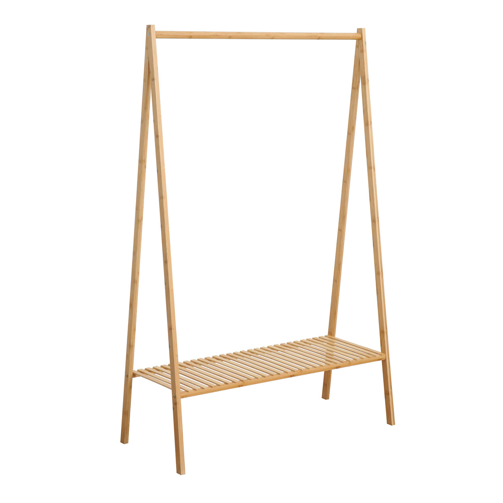 GARDEROBENSTÄNDER LANA Bambus - Naturfarben, Holz (100/159/45cm) - SVITA