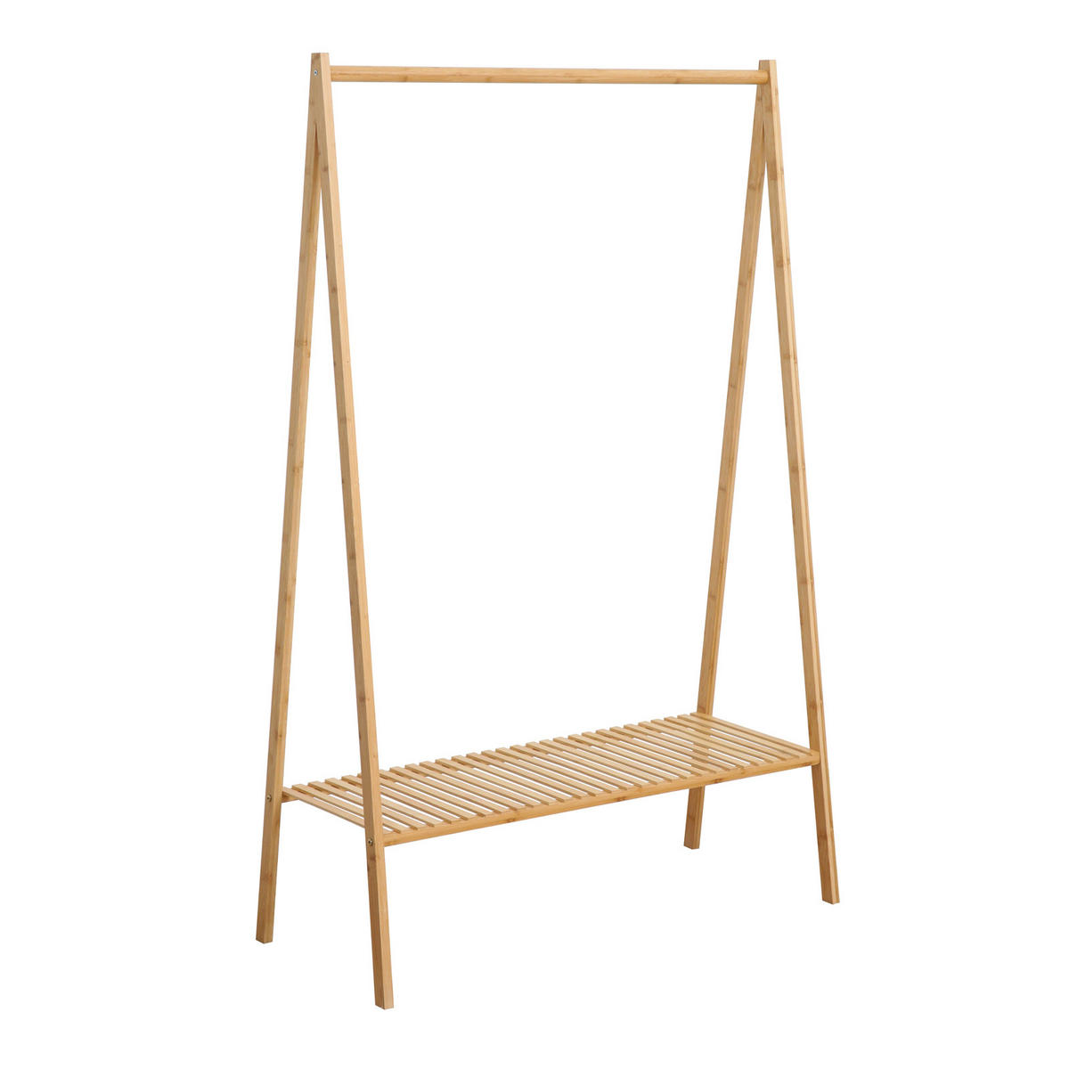 GARDEROBENSTÄNDER LANA Bambus - Naturfarben, Holz (100/159/45cm) - SVITA