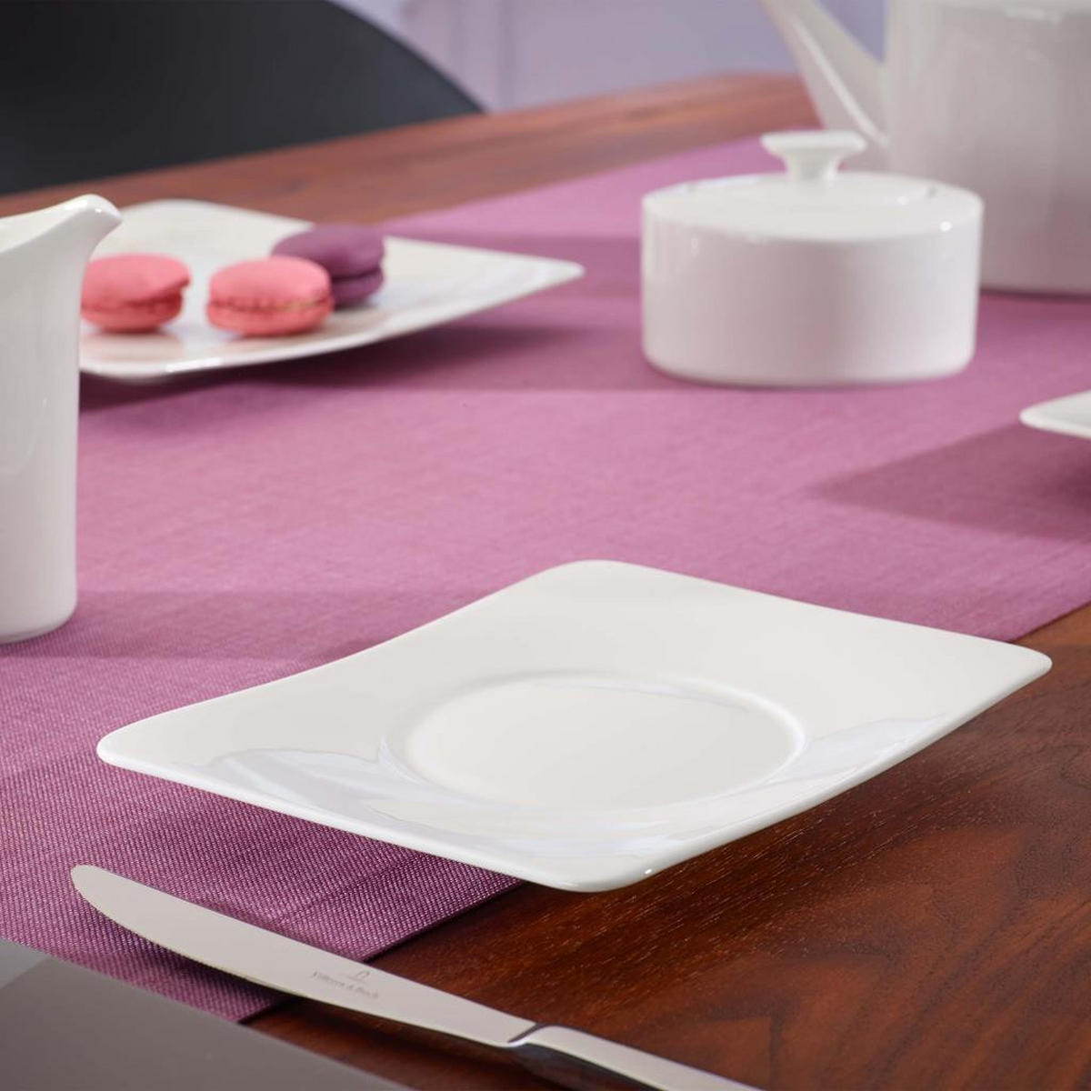 TEEUNTERTASSEN Modern Grace weiß 17 x 14 cm 6er Set - Weiß, Keramik (1cm) - Villeroy & Boch