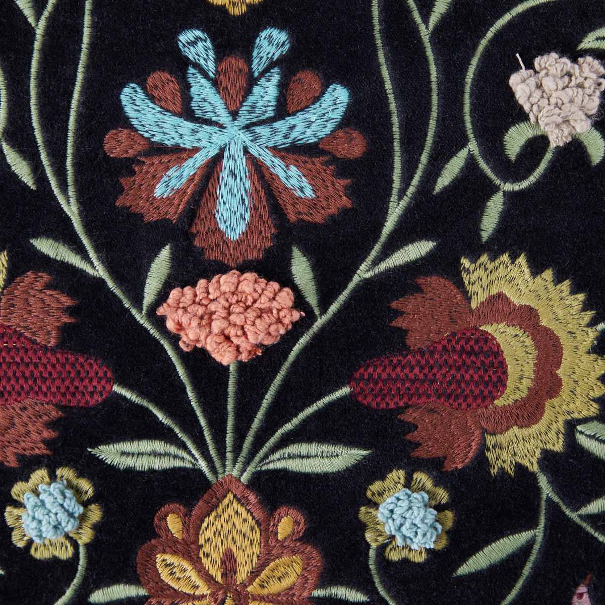 KISSEN Bohemian 50x50cm - Schwarz, Textil (50/50cm) - Butlers