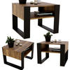 COUCHTISCH Holzwerkstoff rechteckig stabil Nussbaumfarben 45/53,6/65cm - Nussbaumfarben/Schwarz, Holzwerkstoff (53.6/65/45cm) - CraftPAK